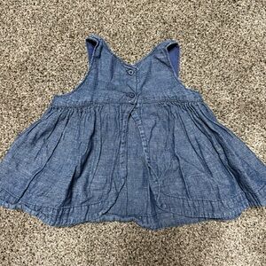 Baby Gap Blue Denim Sleeveless Open Back Top